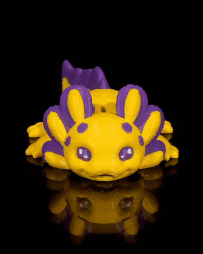 Baby Split Articulated Axolotl Figure