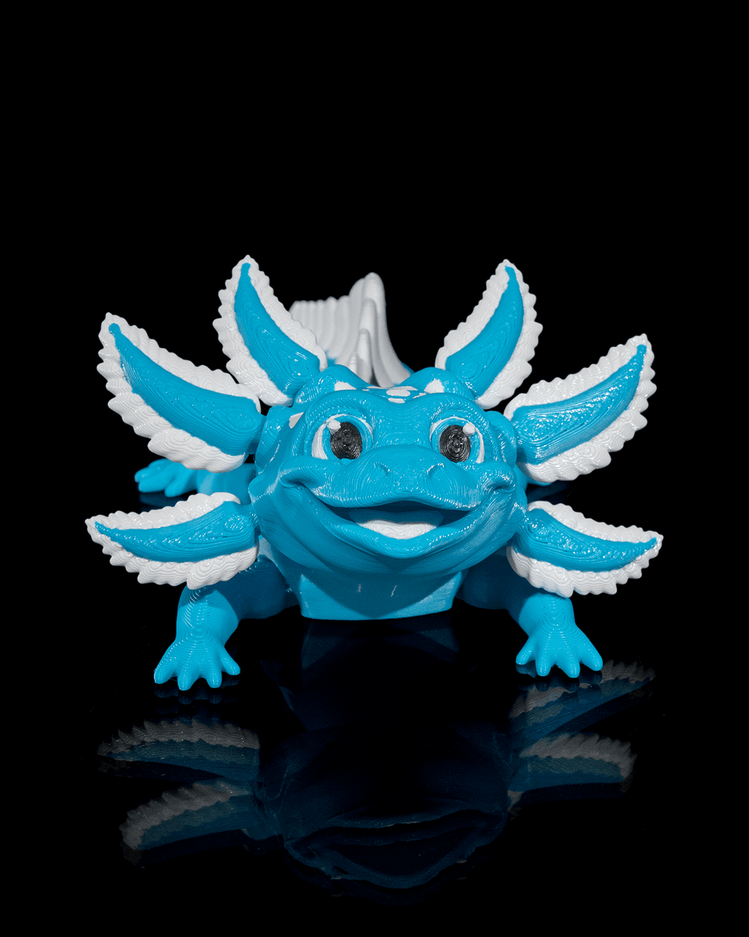 Blue Ice Pop Articulated Axolotl Figure