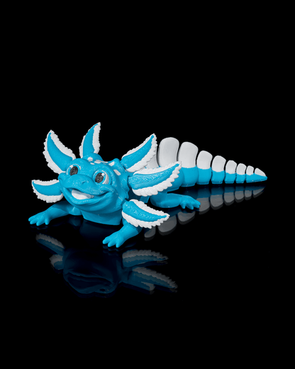 Blue Ice Pop Articulated Axolotl Figure