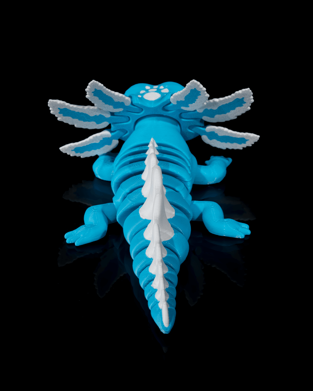 Blue Ice Pop Articulated Axolotl Figure