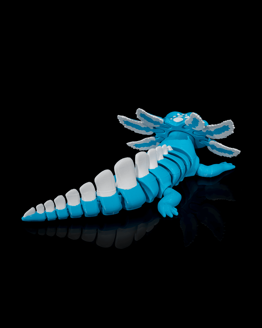 Blue Ice Pop Articulated Axolotl Figure