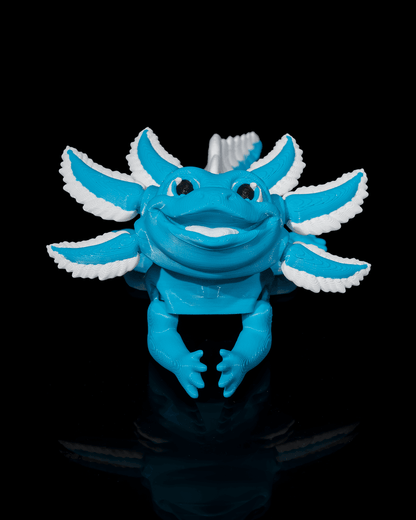 Blue Ice Pop Articulated Axolotl Figure