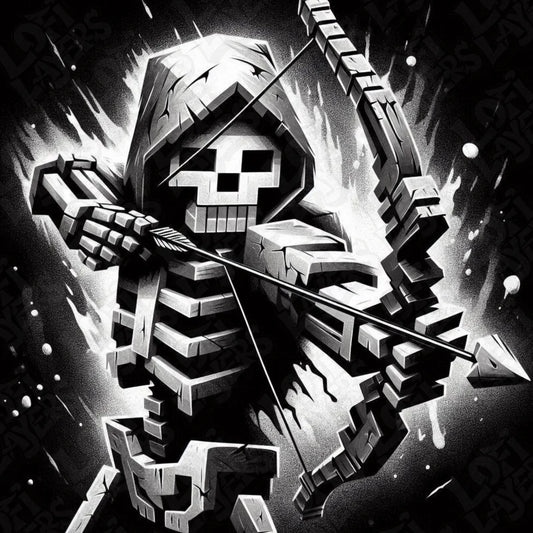 Minecraft Skeleton HueForge