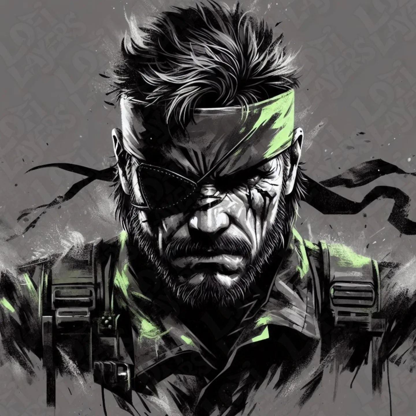 Metal Gear Solid Snake HueForge