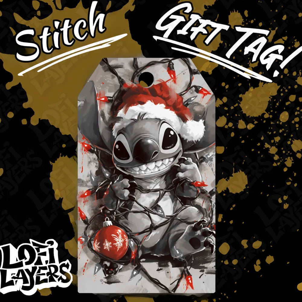 Stitch Holiday Gift Tag Hueforge