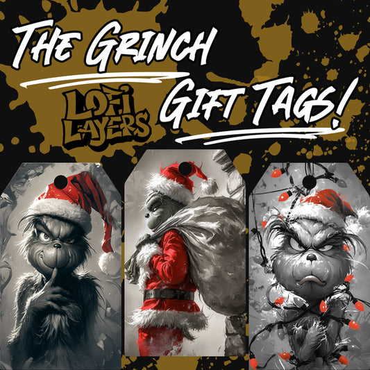 The Grinch Gift Tag Set HueForge