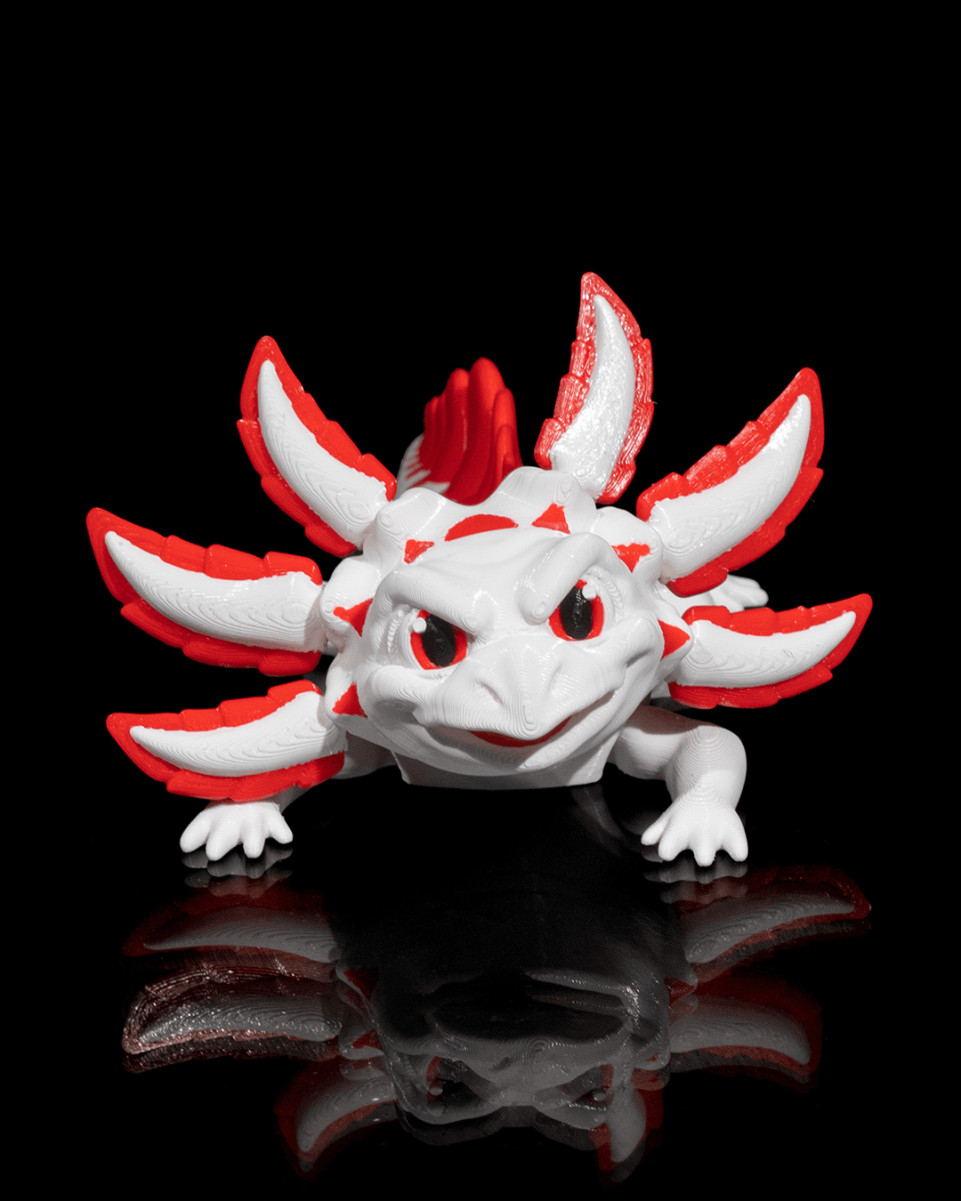 Velvet Cake Articulated Axolotl Figure